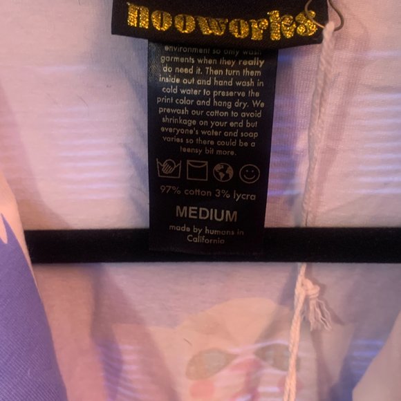 RARE NWT Nooworks Tonya Grumpy Cat Magic Suit Light Blue Jumpsuit Medium - Picture 11 of 12